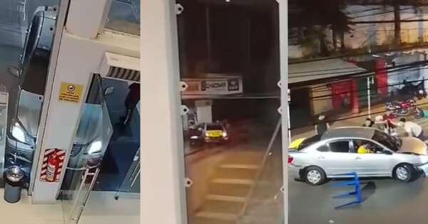 Diario HOY | Militar ebrio chocó contra surtidor y puesto callejero en Caacupé