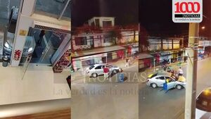 Militar ebrio al volante chocó contra una estación de servicio y un puesto callejero