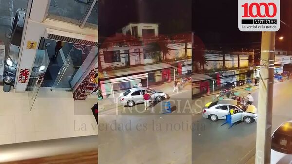 Militar ebrio al volante chocó contra una estación de servicio y un puesto callejero