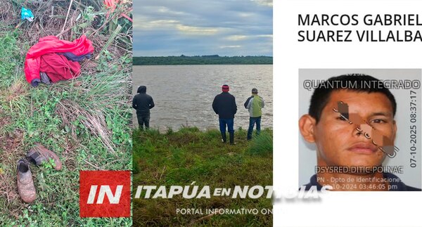  SE INTENSIFICA LA BÚSQUEDA DEL HOMBRE DESAPARECIDO EN EL SUBEMBALSE DEL RÍO PARANÁ 