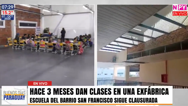 Más de 1000 alumnos de una escuela del barrio San Francisco dan clases en una exfábrica