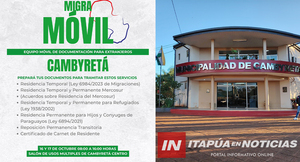 “MIGRA MÓVIL” LLEGA A CAMBYRETÁ PARA FACILITAR TRÁMITES MIGRATORIOS 