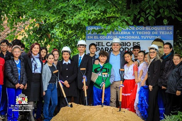 Inician obras en el Colegio Nacional Tuyutími