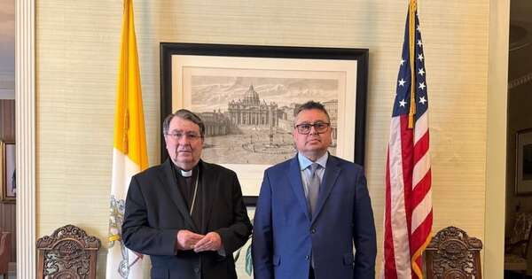 La Nación / Embajador Gustavo Leite realizó visita de cortesía al Nuncio Apostólico en Estados Unidos