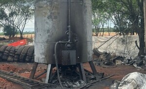 Intervienen emprendimiento industrial por quema de cubiertas