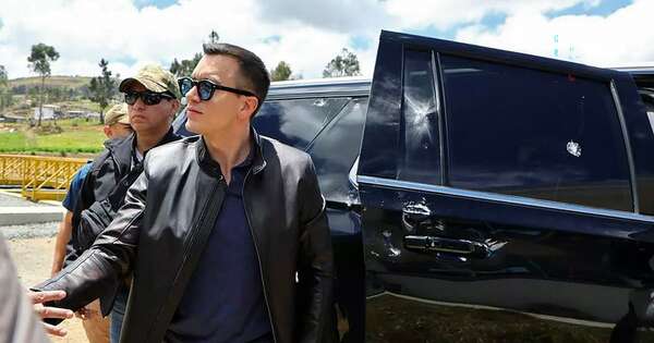 La Nación / Presidente de Ecuador sale ileso de ataque a balazos a su caravana