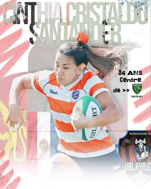 La rugbista Cinthia Cristaldo ficha por el Valkyries Normandie de Francia - Polideportivo - ABC Color