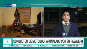 Conductor de plataforma apuñalado y asaltado por pasajero en Capiatá