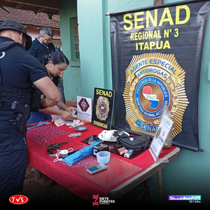 OPERATIVO ANTIDROGAS DE LA SENAD EN EL BARRIO SAN PEDRO DE ENCARNACIÓN - «TVS DIGITAL»