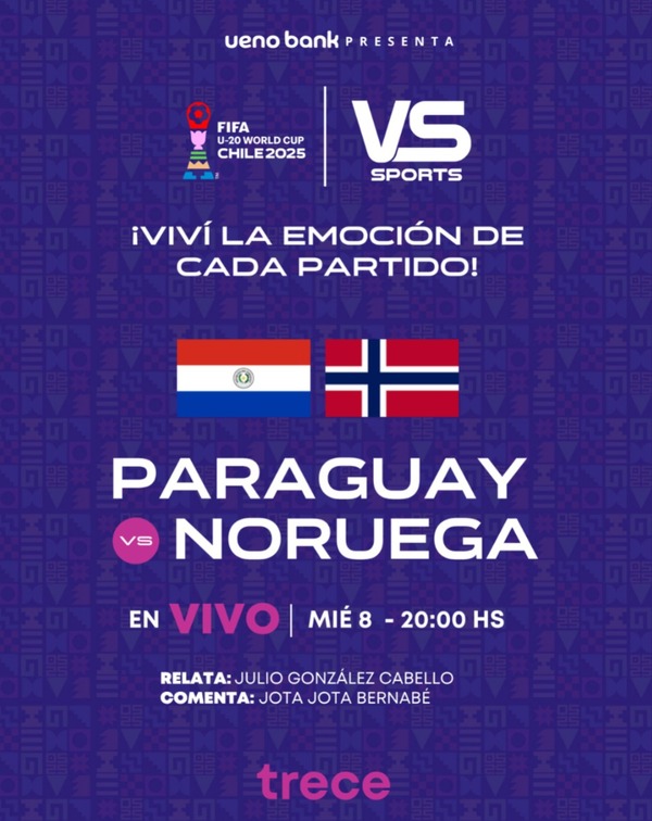 Copa Mundial Sub-20 de la FIFA: ¡Paraguay vs. Noruega se vive por El Trece! - trece