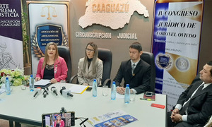 Lanzamiento del IV Congreso Jurídico en Coronel Oviedo - OviedoPress