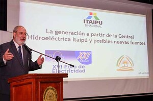 Director de Itaipú disertó sobre la generación de energía de la Binacional y nuevas fuentes en foro de la UNE | DIARIO PRIMERA PLANA