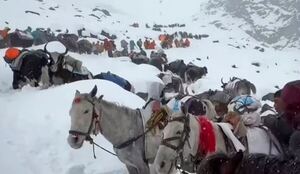 Rescatan a cientos de escaladores varados por tormenta de nieve en el Monte Everest