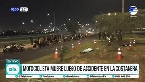 Motociclista muere en accidente en la Costanera de Asunción