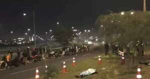 La Nación / Costanera de Asunción: hombre pierde la vida tras aparente caída de su motocicleta