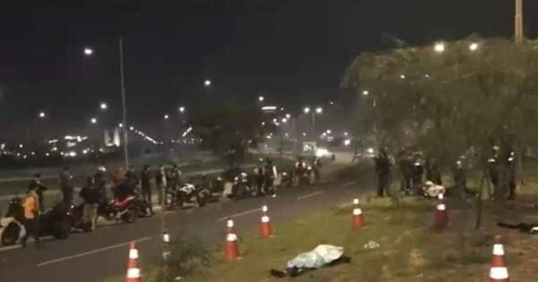 La Nación / Costanera de Asunción: hombre pierde la vida tras aparente caída de su motocicleta