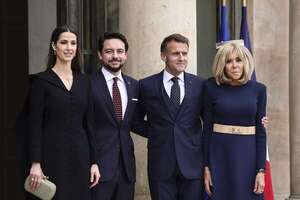Los príncipes Hussein y Rajwa de Jordania visitan Francia - Gente - ABC Color