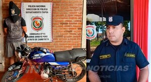  POLICÍA RECUPERA MOTOCICLETA DENUNCIADA COMO HURTADA HACE UN AÑO 