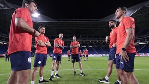 El equipo de Paraguay para enfrentar a Japón