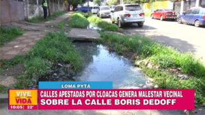 Vecinos de Loma Pytã denuncian grave contaminación por aguas servidas en zona residencial