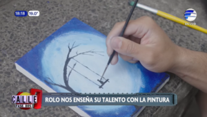 De artista a gladiador: Rolo nos muestra su arte con la pintura