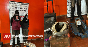APREHENDEN A DOS PERSONAS Y RECUPERAN OBJETOS EN MAYOR OTAÑO