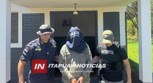 DETIENEN EN PIRAPÓ A SUJETO BUSCADO POR INTERPOL