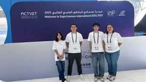 Jóvenes villetanos se lucen en Mundial de Ciencia y Tecnología