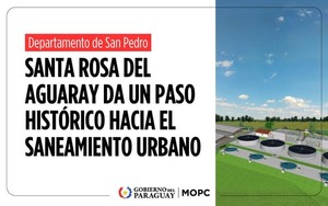 Santa Rosa del Aguaray da un paso histórico hacia el saneamiento urbano