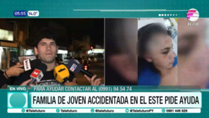 Familia de joven accidentada pide ayuda