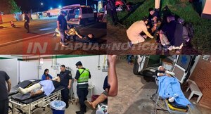 UN MOTOCICLISTA ALCOHOLIZADO CHOCÓ AL JEFE DE LA COMISARÍA DE CNEL. BOGADO