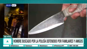 Vecinos y familiares intentaron evitar detención de presunto delincuente