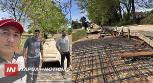 MUNICIPALIDAD DE NVA ALBORADA SUPERVISA OBRAS DE MEJORA URBANA