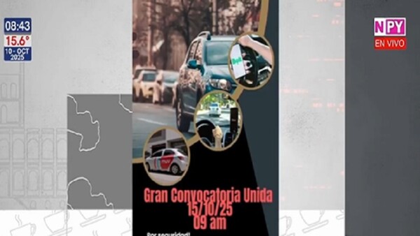 Conductores de plataformas convocan a manifestación para exigir mayor seguridad