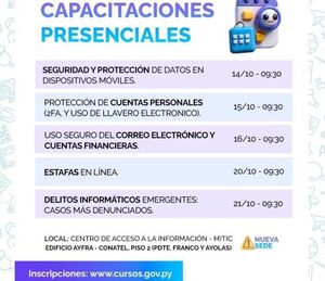Mitic ofrece ciclo de charlas gratuitas sobre ciberseguridad