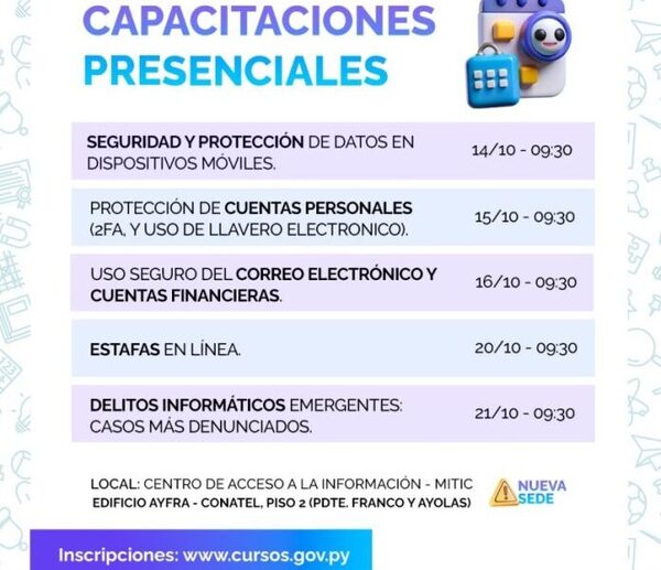Mitic ofrece ciclo de charlas gratuitas sobre ciberseguridad