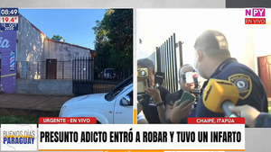 Presunto ladrón entró a una casa a robar y sufrió un infarto