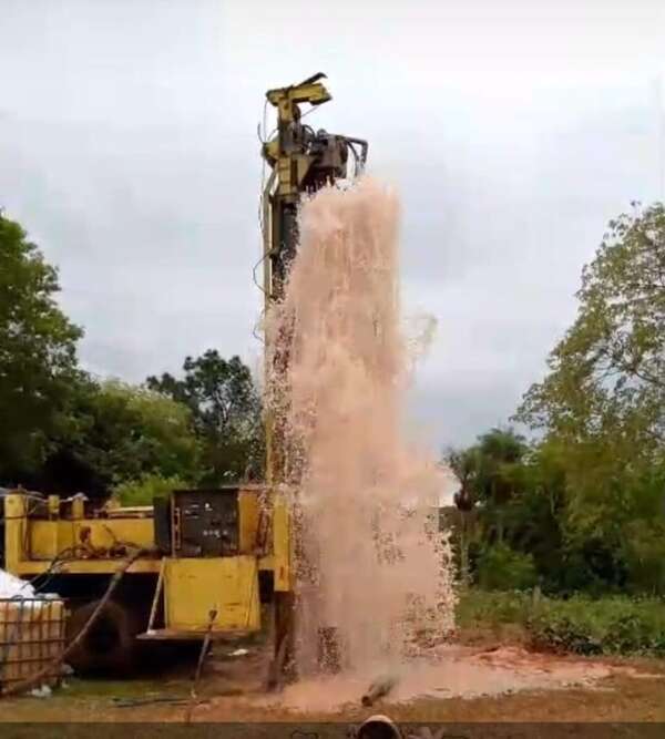 Nuevo pozo pone fin a prolongado problema de falta de agua en Acahay - Nacionales - ABC Color
