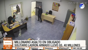 Millonario asalto en el distrito de Obligado