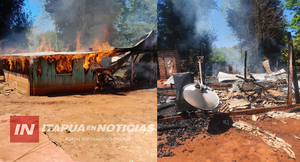 DEVASTADOR INCENDIO REDUCE A CENIZAS UNA VIVIENDA EN EL BARRIO EN OBLIGADO