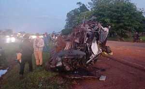 Accidente en Minga Guazú deja un fallecido y tres heridos - ADN Digital