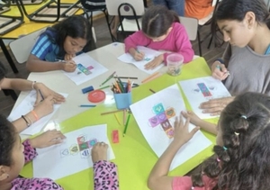 Niños del Bañado Tacumbú participan de taller artístico para fomentar la creatividad