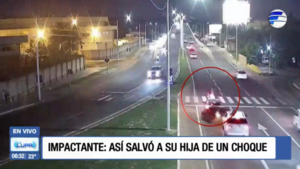 Madre e hija se salvan de milagro de ser arrolladas
