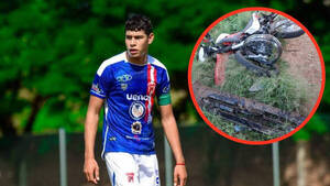 Promesa del fútbol falleció en un accidente en moto