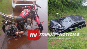 MOTOCICLISTA PERDIÓ LA VIDA TRAS CHOQUE CONTRA UN AUTOMÓVIL