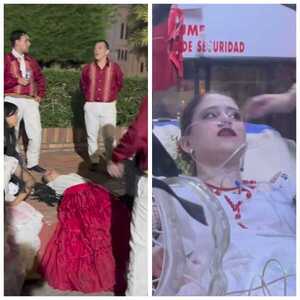 Popular / (VIDEO)¡Bailarines paraguayos desplomados en Colombia!: Ambulancias tuvieron que asistirlos