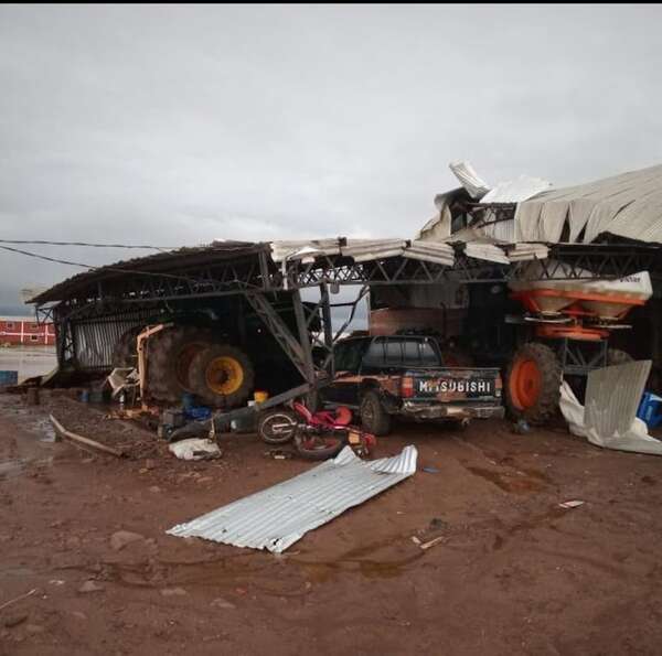 Video de un enorme granizo y los destrozos que dejó el temporal de anoche - Nacionales - ABC Color