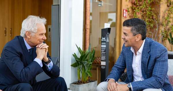 La Nación / Buscando fortalecer el desarrollo de Paraguay, Peña se reunió con Pietro Salini, CEO de Webuild
