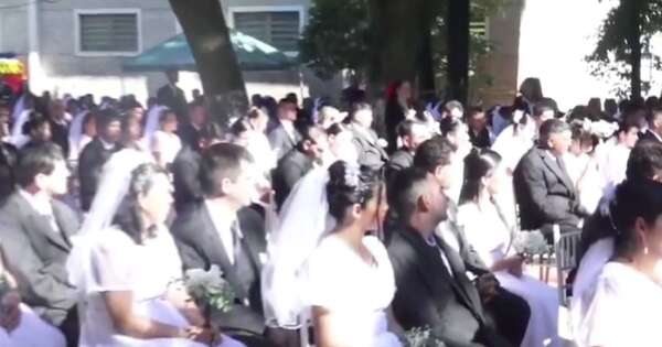 La Nación / Otras 116 parejas decidieron dar el sí en nueva boda comunitaria