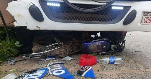 La Nación / Limpio: motociclista murió tras ser arrollado por un colectivo
